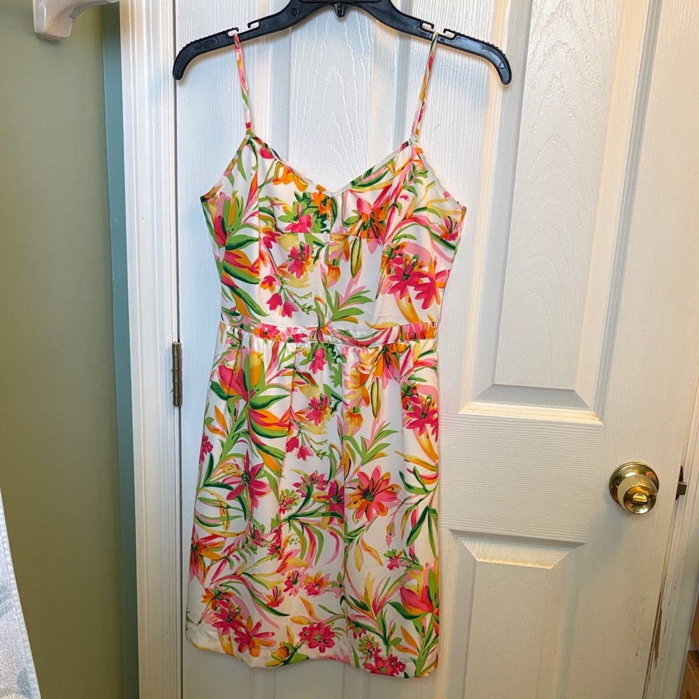 J. Crew Cami Satin Summer Dress With Pockets